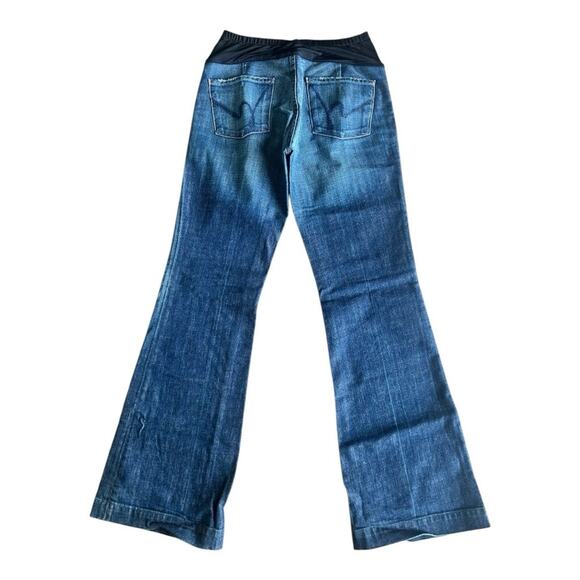 7 for all mankind maternity flare jeans low rise 31 X 34” - Picture 5 of 8